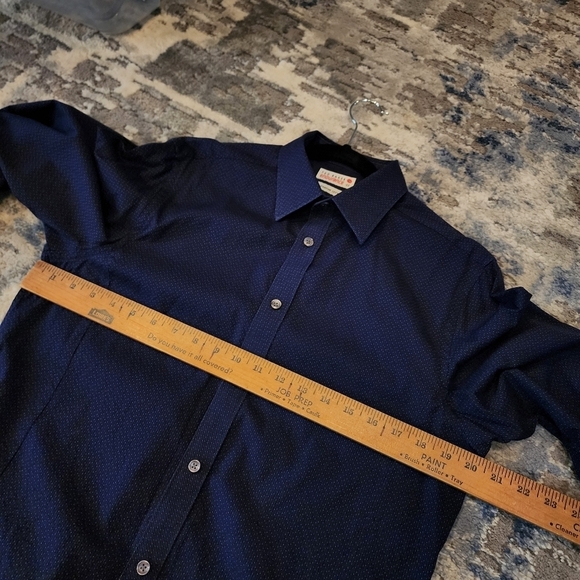 Ted Baker Endurance blue long sleeve button down shirt. 15.5. - Picture 6 of 14